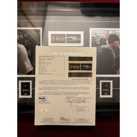 Eminem signed autographed cut auto 8 Mile Photo Collage Framed JSA LOA - Picture 8 of 13